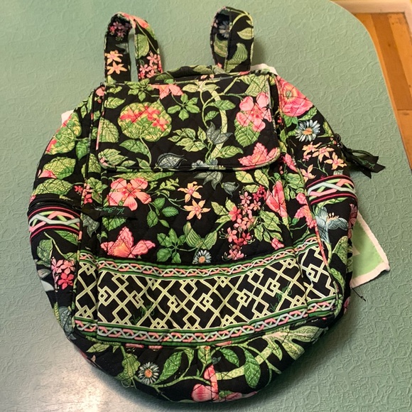 Vera Bradley Handbags - Vera Bradley floral print black background book bag. Good condition.